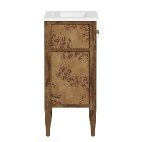 Modway Elysian 18" Wood Bathroom Vanity  