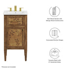Modway Elysian 18" Wood Bathroom Vanity
