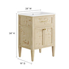 Modway Elysian 24" Wood Bathroom Vanity
