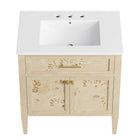 Modway Elysian 30" Wood Bathroom Vanity