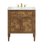 Modway Elysian 30" Wood Bathroom Vanity
