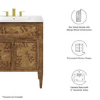 Modway Elysian 30" Wood Bathroom Vanity