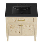 Modway Elysian 30" Wood Bathroom Vanity