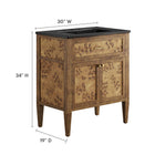 Modway Elysian 30" Wood Bathroom Vanity