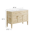 Modway Elysian 48" Wood Single Sink Bathroom Vanity