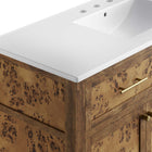 Modway Elysian 48" Wood Single Sink Bathroom Vanity
