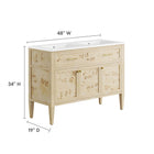 Modway Elysian 48" Double Sink Bathroom Vanity