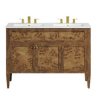 Modway Elysian 48" Wood Double Sink Bathroom Vanity