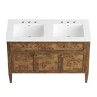 Modway Elysian 48" Wood Double Sink Bathroom Vanity