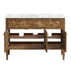 Modway Elysian 48" Wood Double Sink Bathroom Vanity