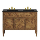 Modway Elysian 48" Wood Double Sink Bathroom Vanity
