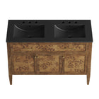 Modway Elysian 48" Wood Double Sink Bathroom Vanity