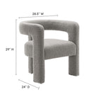 Modway Kayla Boucle Upholstered Armchair