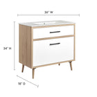 Modway Maverick 36" Bathroom Vanity