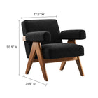 Modway Lyra Boucle Fabric Armchair