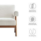 Modway Lyra Boucle Fabric Armchair