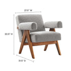 Modway Lyra Boucle Fabric Armchair