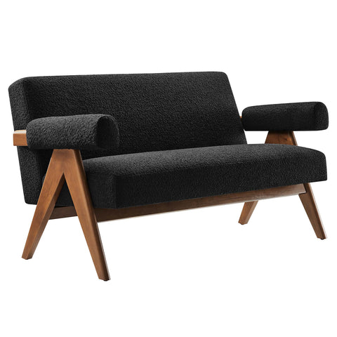 Modway Lyra Boucle Fabric Loveseat  