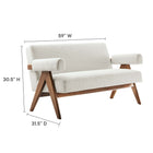 Modway Lyra Boucle Fabric Loveseat