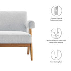 Modway Lyra Fabric Loveseat