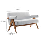 Modway Lyra Fabric Loveseat