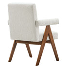 Modway Lyra Boucle Fabric Dining Room Chair Set of 2