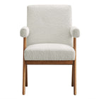 Modway Lyra Boucle Fabric Dining Room Chair Set of 2