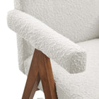 Modway Lyra Boucle Fabric Dining Room Chair Set of 2