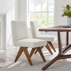 Modway Lyra Boucle Fabric Dining Room Side Chair Set of 2