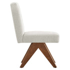 Modway Lyra Boucle Fabric Dining Room Side Chair Set of 2