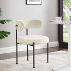 Modway Albie Boucle Fabric Dining Chairs Set of 2