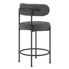 Modway Albie Boucle Fabric Counter Stools Set of 2