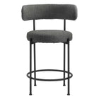 Modway Albie Boucle Fabric Counter Stools Set of 2