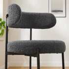 Modway Albie Boucle Fabric Counter Stools Set of 2