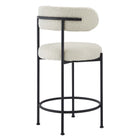 Modway Albie Boucle Fabric Counter Stools Set of 2