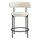 Modway Albie Boucle Fabric Counter Stools Set of 2
