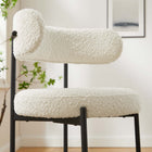 Modway Albie Boucle Fabric Counter Stools Set of 2