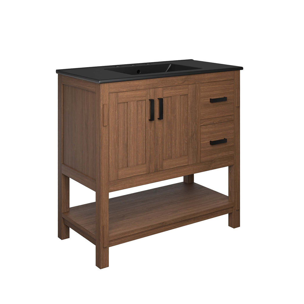 Modway Ashlyn 36" Wood Bathroom Vanity  