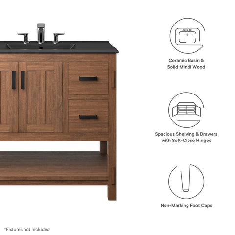 Modway Ashlyn 36" Wood Bathroom Vanity  
