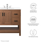 Modway Ashlyn 36" Wood Bathroom Vanity