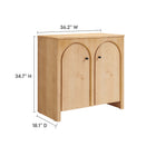Modway Appia 2-Door Arched Door Storage Cabinet