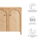Modway Appia 2-Door Arched Door Storage Cabinet