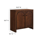 Modway Appia 2-Door Arched Door Storage Cabinet