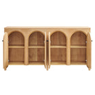 Modway Appia Wood Grain 4-Door Sideboard Storage Cabinet