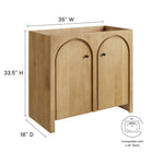Modway Appia 36" Bathroom Vanity Cabinet (Sink Basin Not Included)
