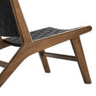 Modway Saoirse Leather Wood Accent Lounge Chair