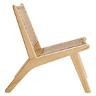 Modway Saoirse Woven Rope Wood Accent Lounge Chair