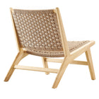 Modway Saoirse Woven Rope Wood Accent Lounge Chair