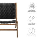 Modway Saoirse Woven Rope Wood Accent Lounge Chair