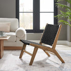 Modway Saoirse Woven Rope Wood Accent Lounge Chair